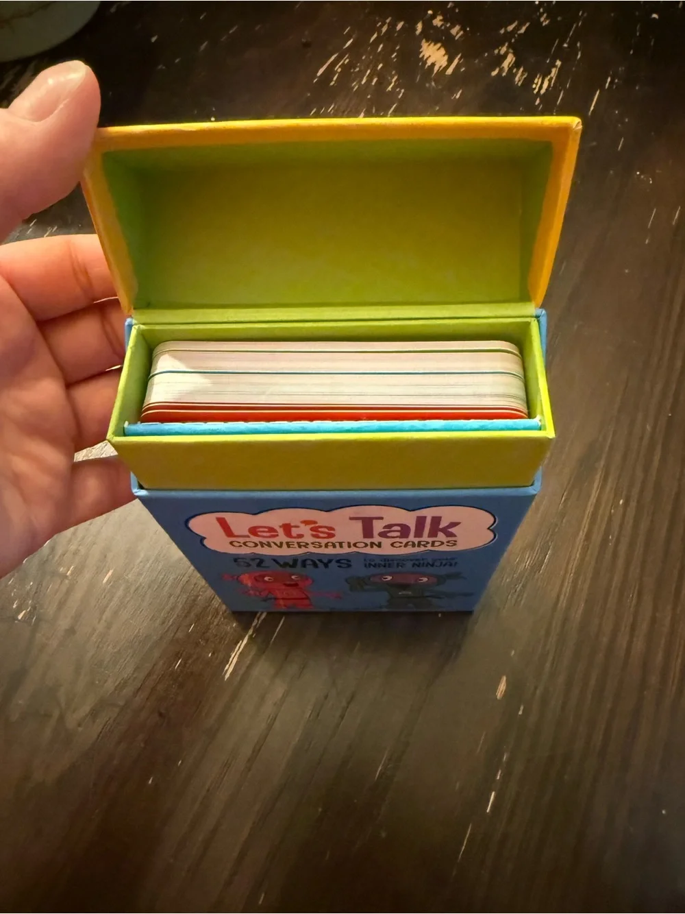 Let's Talk Conversation Cards - Blue/Yellow